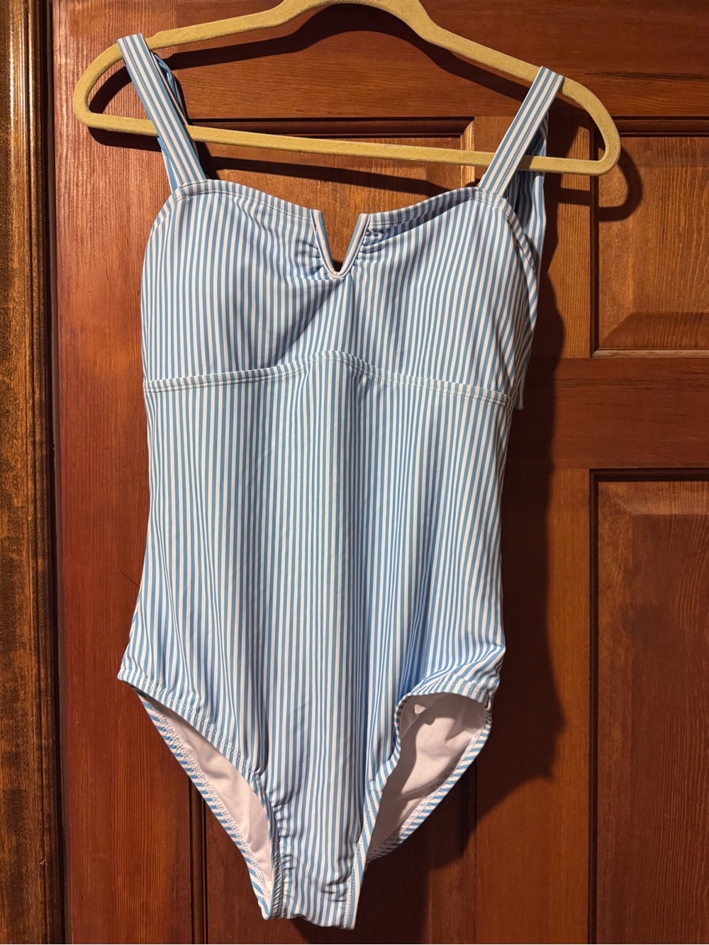 Women’s Blue Stripe One-Piece Swimsuit